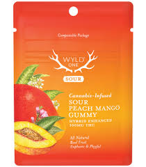 Photograph of product: Wyld Ones - 100mg Sour Peach mango