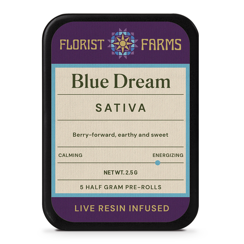 Photograph of product: Florist Farms | Blue Dream | Live Resin Infused | 5 Pack