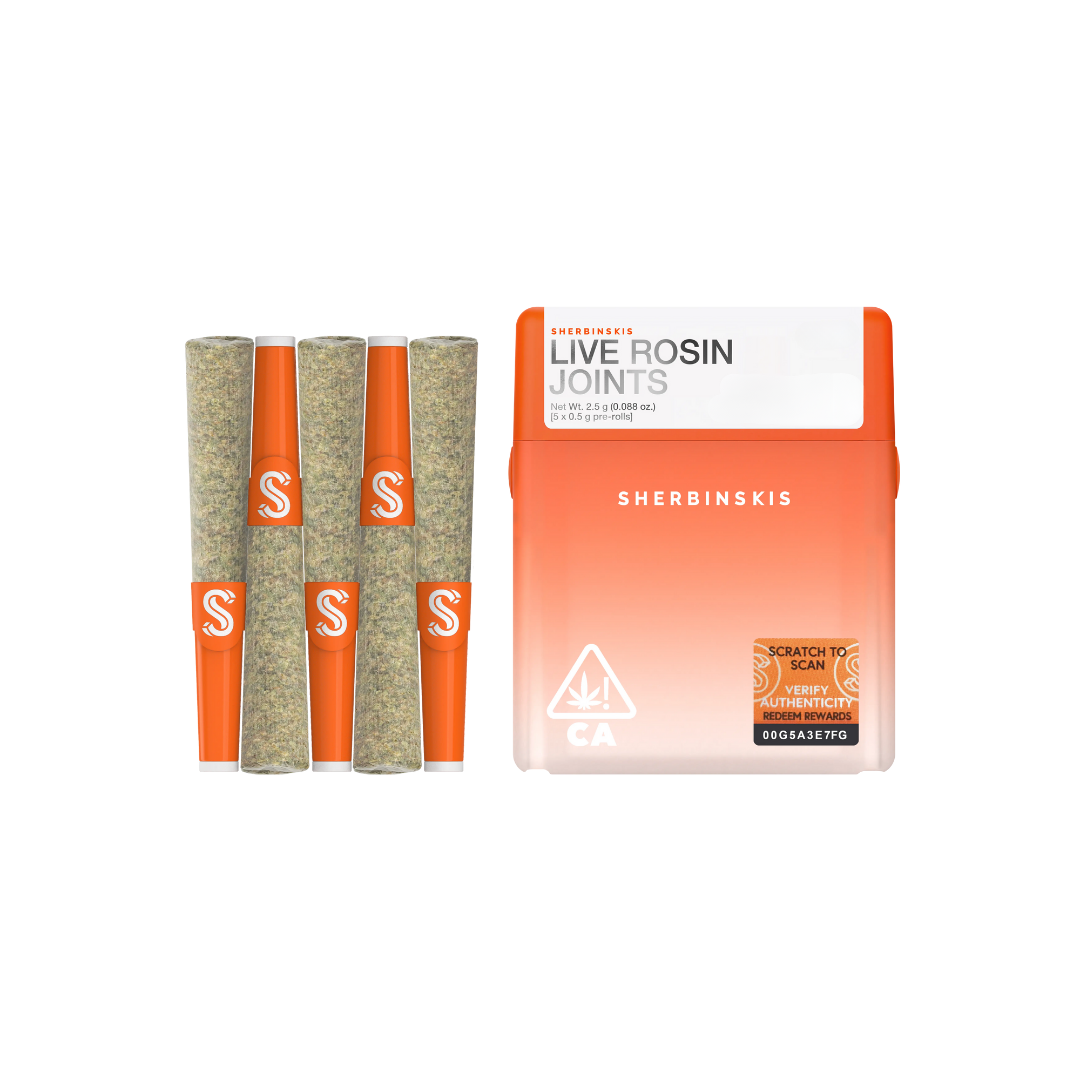 Photograph of product: Sherbinskis - Blue Zone (Oui'd) 5pk Rosin Infused Preroll