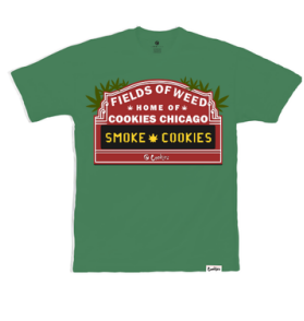Photograph of product: Cookies Field Tee - Kelly Green