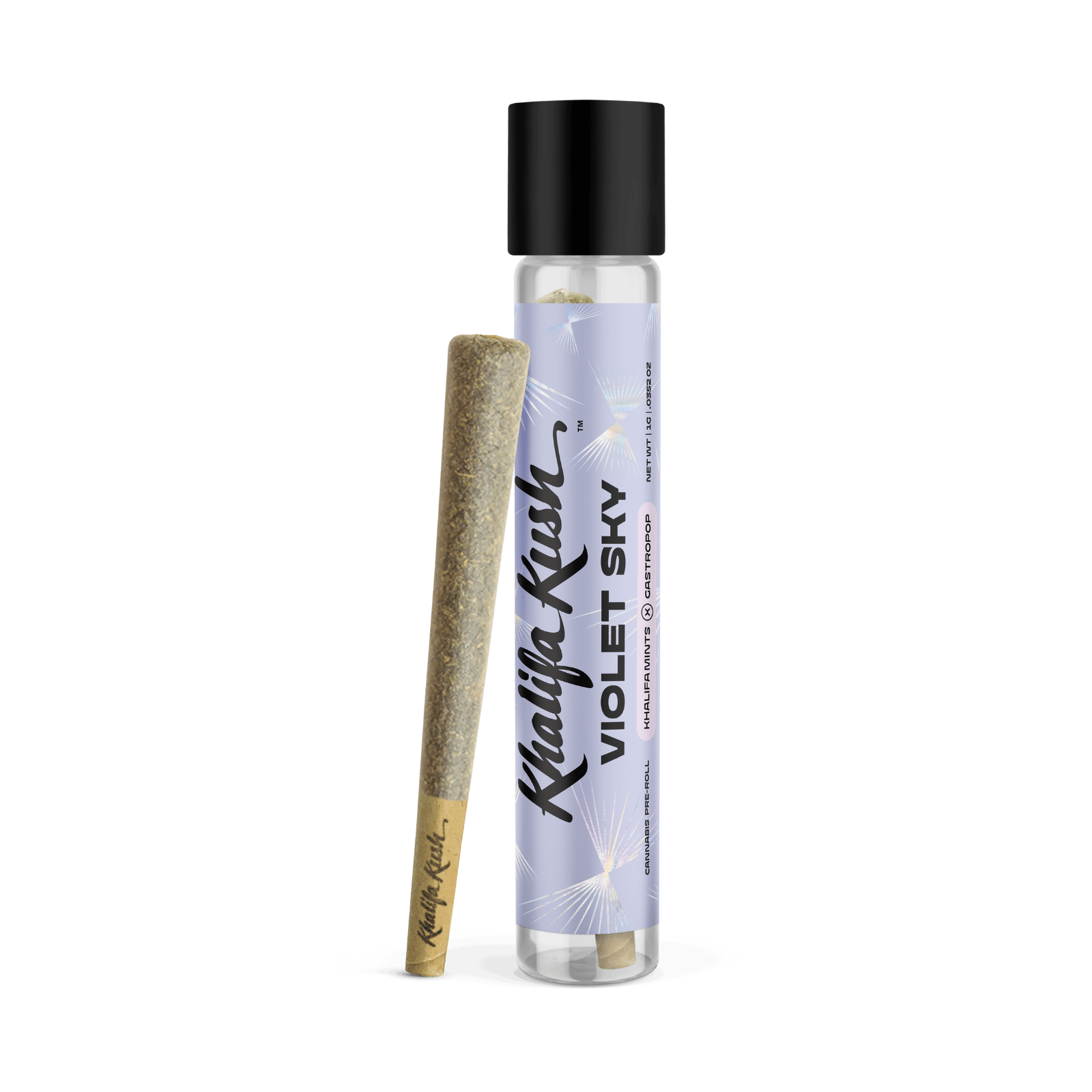 Photograph of product: 1g Pre-Roll | Violet Sky | Khalifa Kush