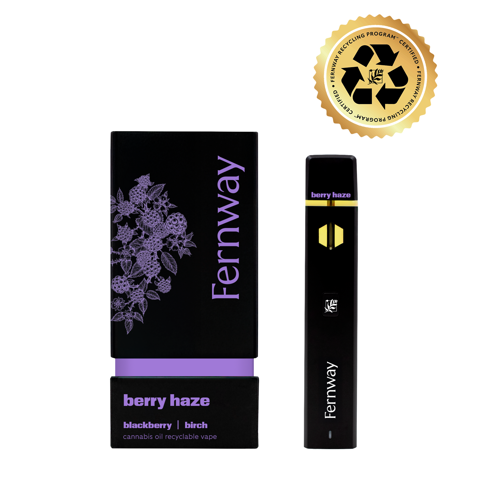 Photograph of product: Fernway Berry Haze Traveler Vape