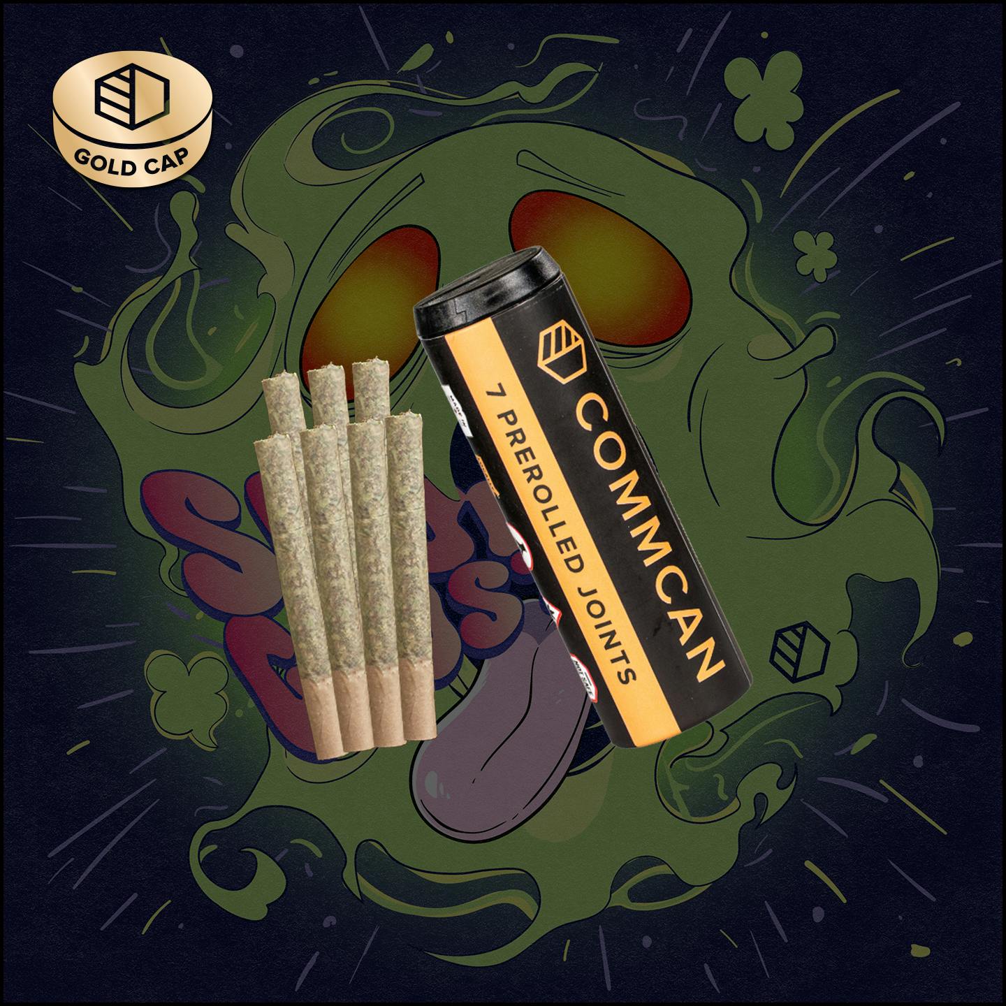 Photograph of product: Sour Ghost Pre-Roll 7 Pack (.5g/ea)