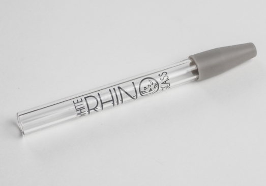 Photograph of product: White Rhino Quartz Dab Straw | Glass