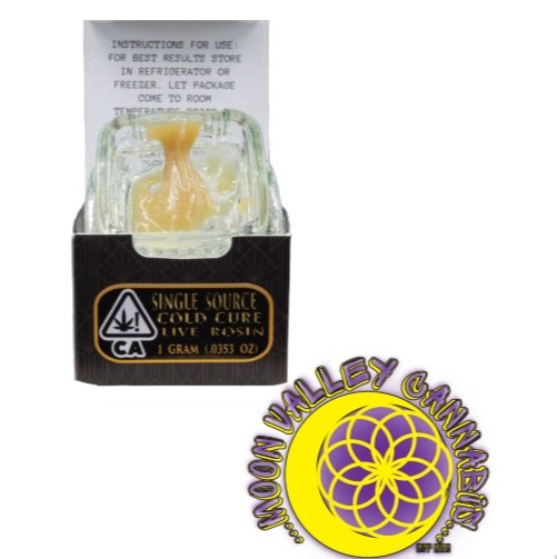 Photograph of product: BRIDES MAID COLD CURE LIVE ROSIN 1G