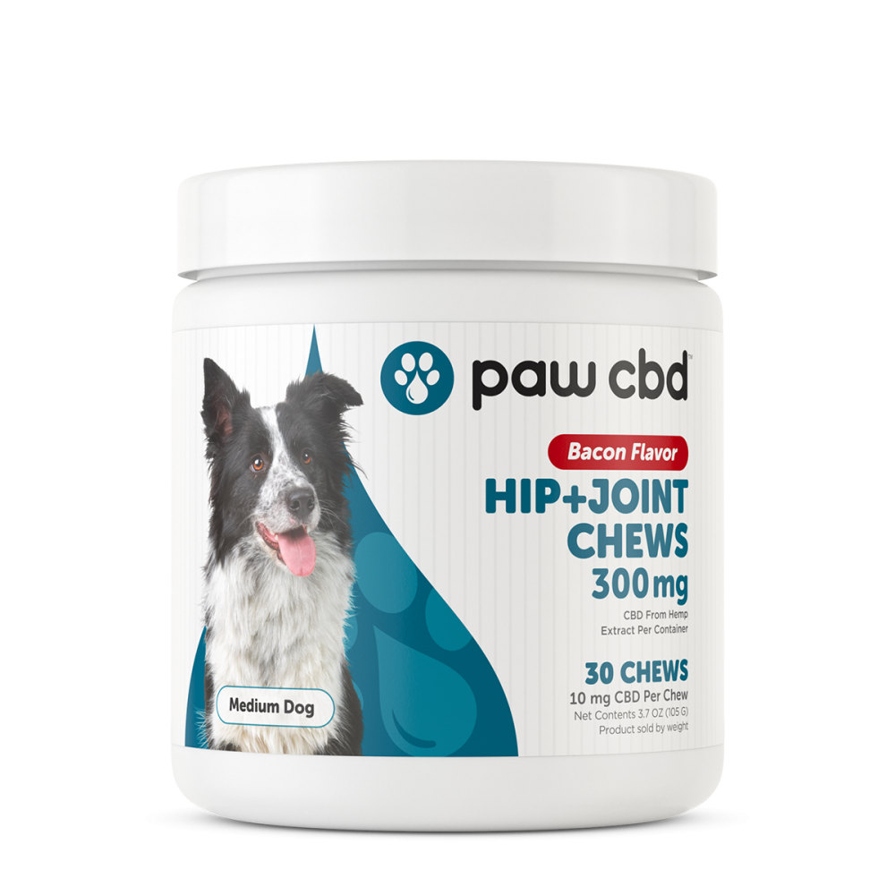 Photograph of product: Paw CBD 300mg CBD Hip & Joint Soft Chews for Dogs