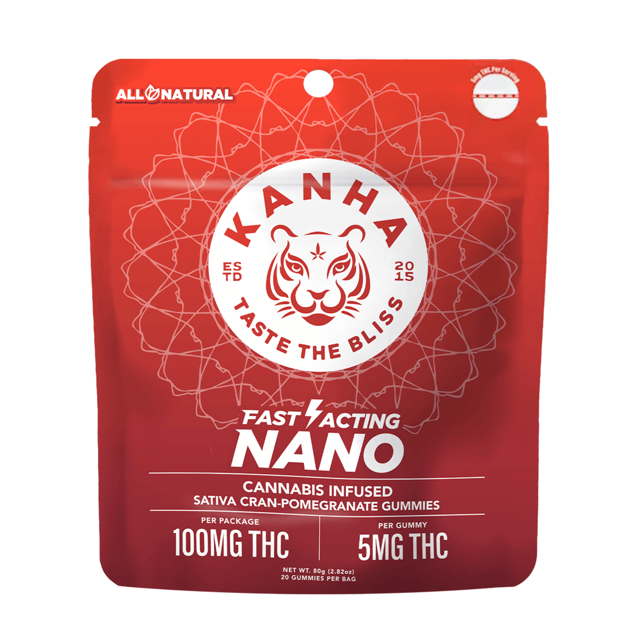 Photograph of product: Cran-Pom Punch Sativa | Fast Acting Gummies | 100mg