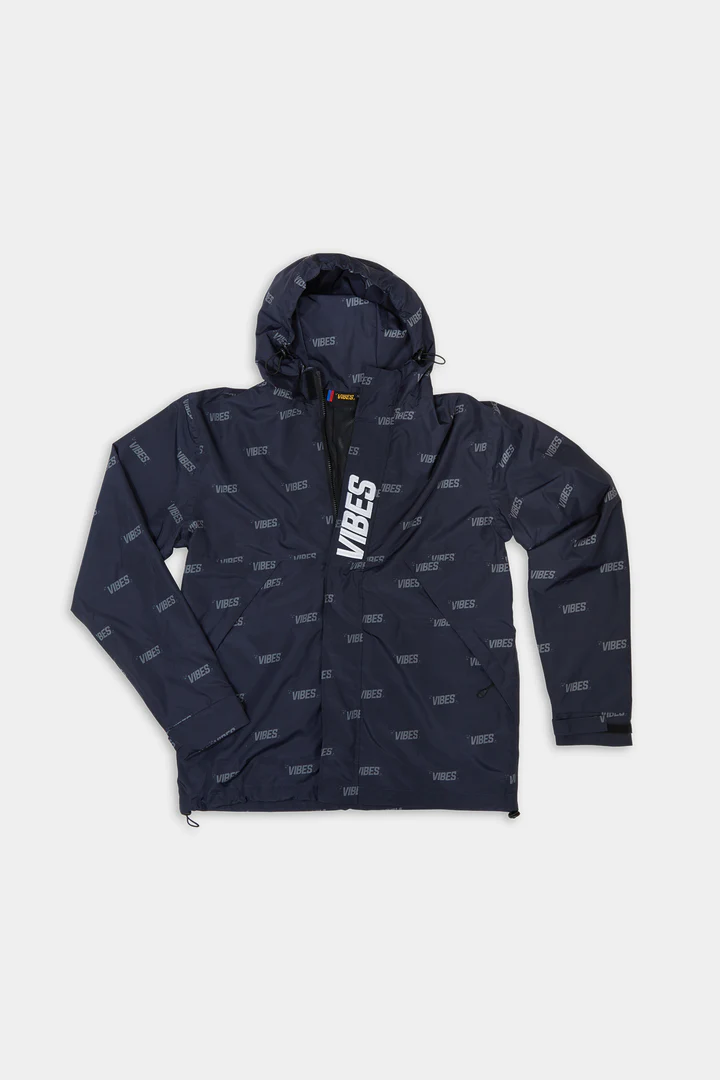 Photograph of product: Vibes - Logo Rain Jacket | Black M