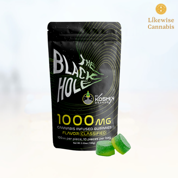 Photograph of product: 10-PACK 1000MG LEMON LIME BLACKHOLE GUMMIES