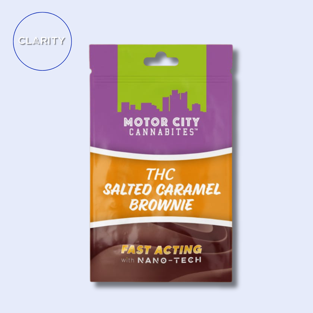 Photograph of product: Motor City Cannabites | 200mg Brownie | Salted Caramel