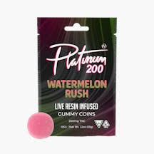Photograph of product: Platinum Vape | Watermelon Rush | 200mg Live Resin Gummies