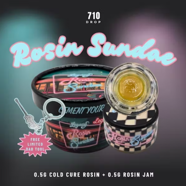 Photograph of product: Bling Blaow Live Rosin Sundae 1g - Oui'd