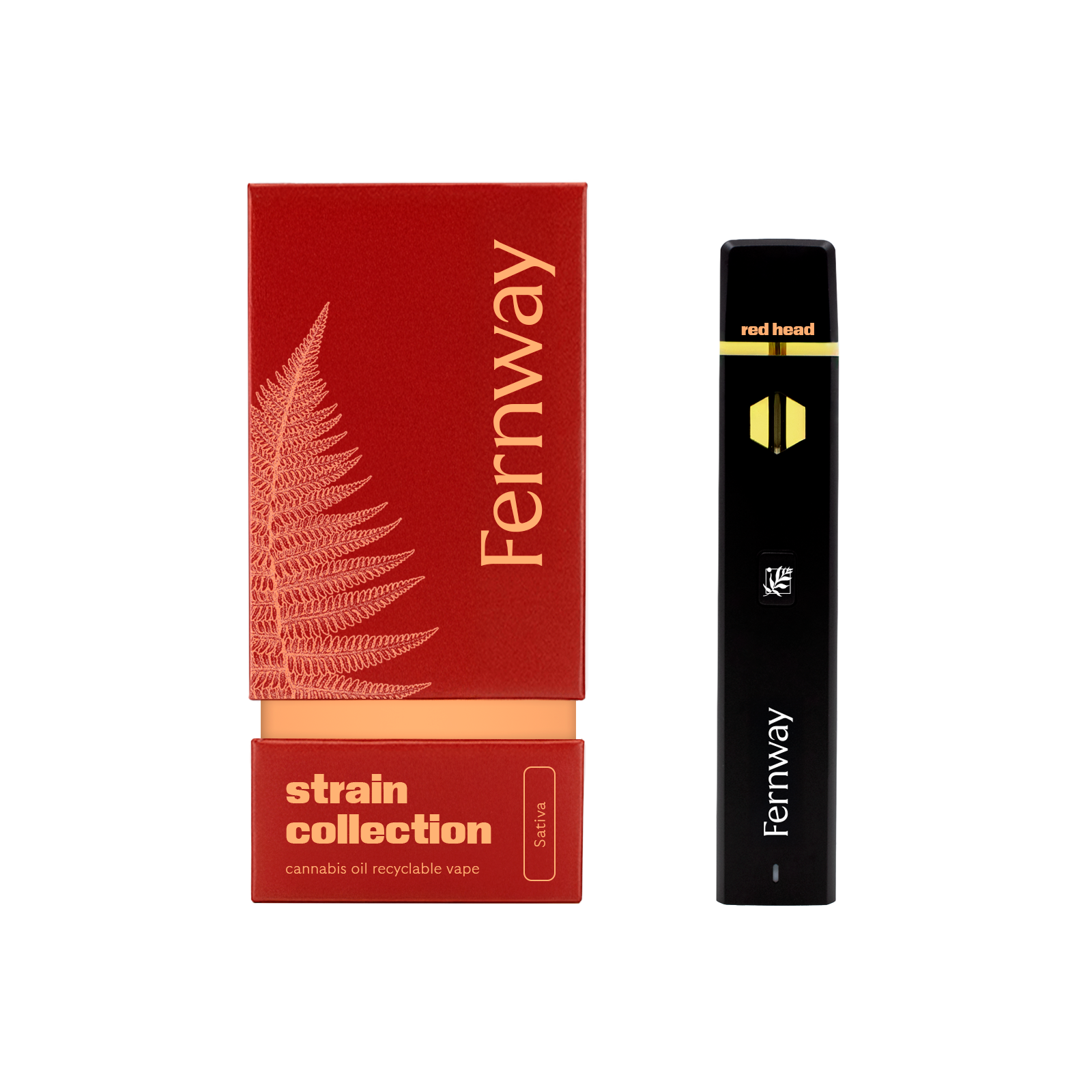 Photograph of product: Fernway | Red Headed Stranger | Strain Collection | All-In-One Oui'd