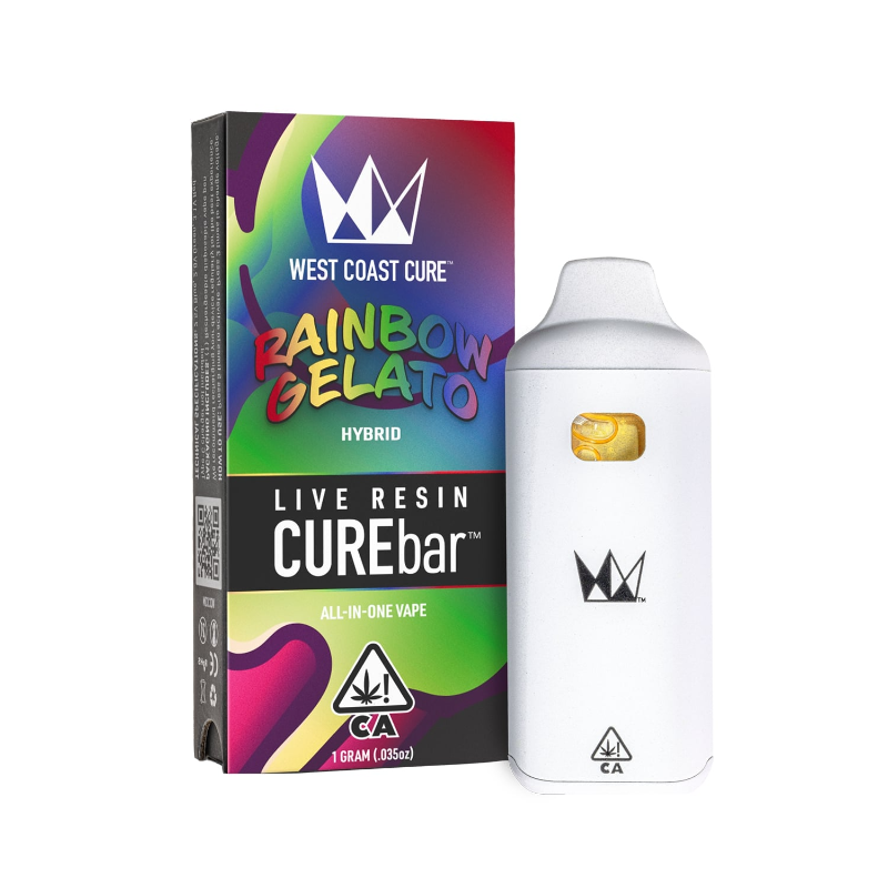 Photograph of product: Rainbow Gelato Live Resin CUREbar 1g
