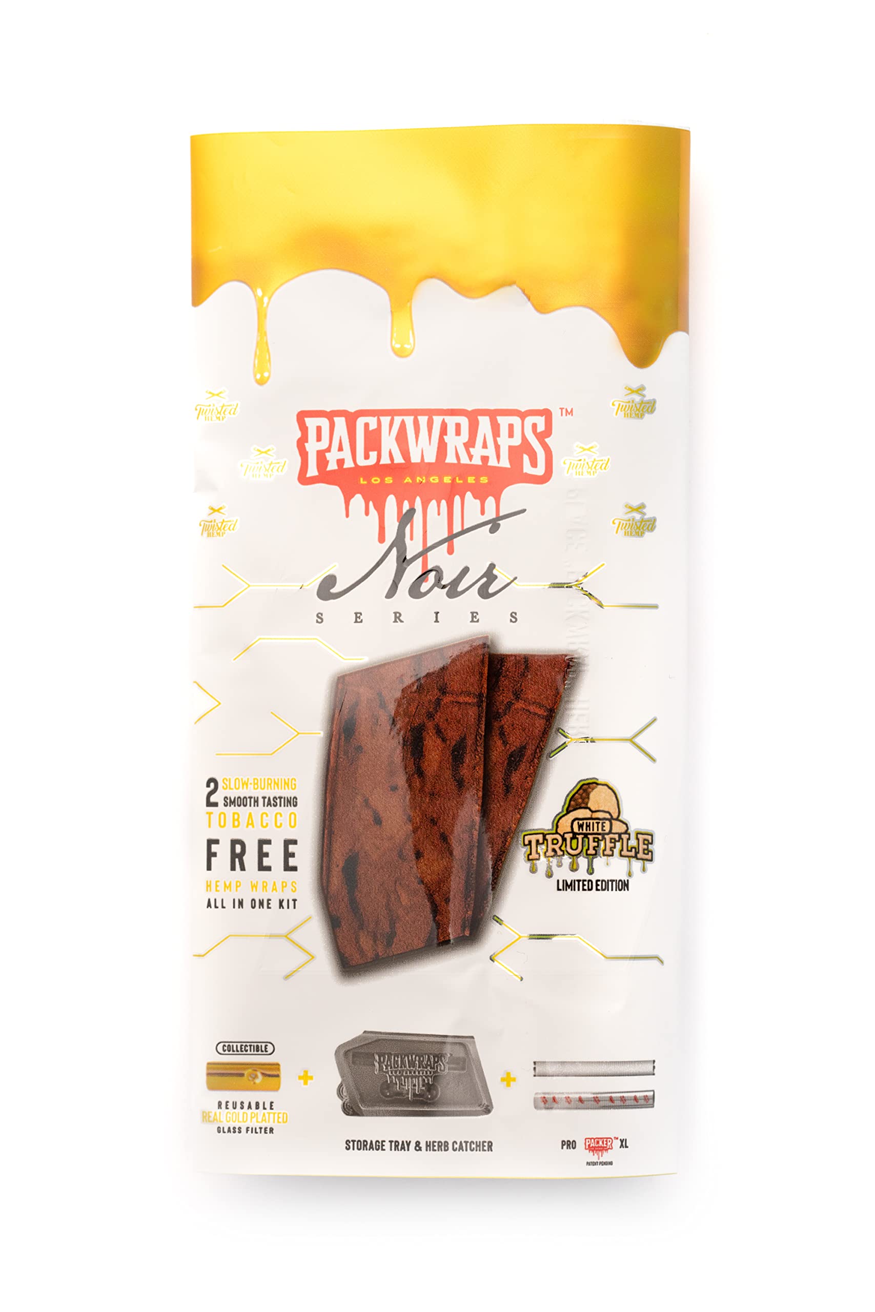 Photograph of product: Packwraps White Truffle Hemp Wraps 2pk
