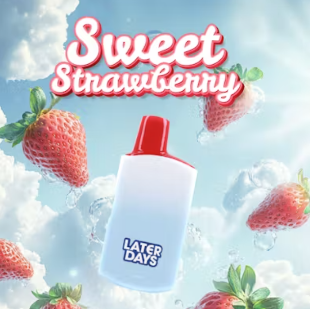 Photograph of product: Disposable Vape Cart - Sweet Strawberry - Later Days - REC