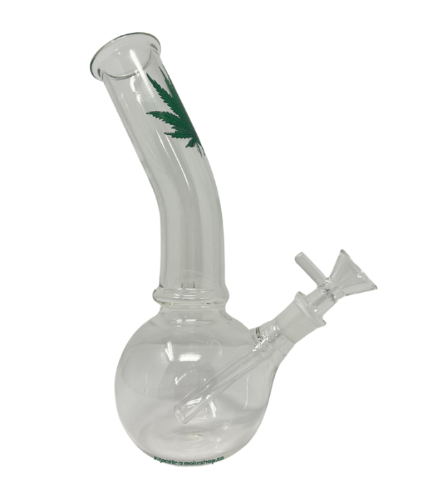 Photograph of product: Bong - 8" Leafy Bubble With Bent Neck