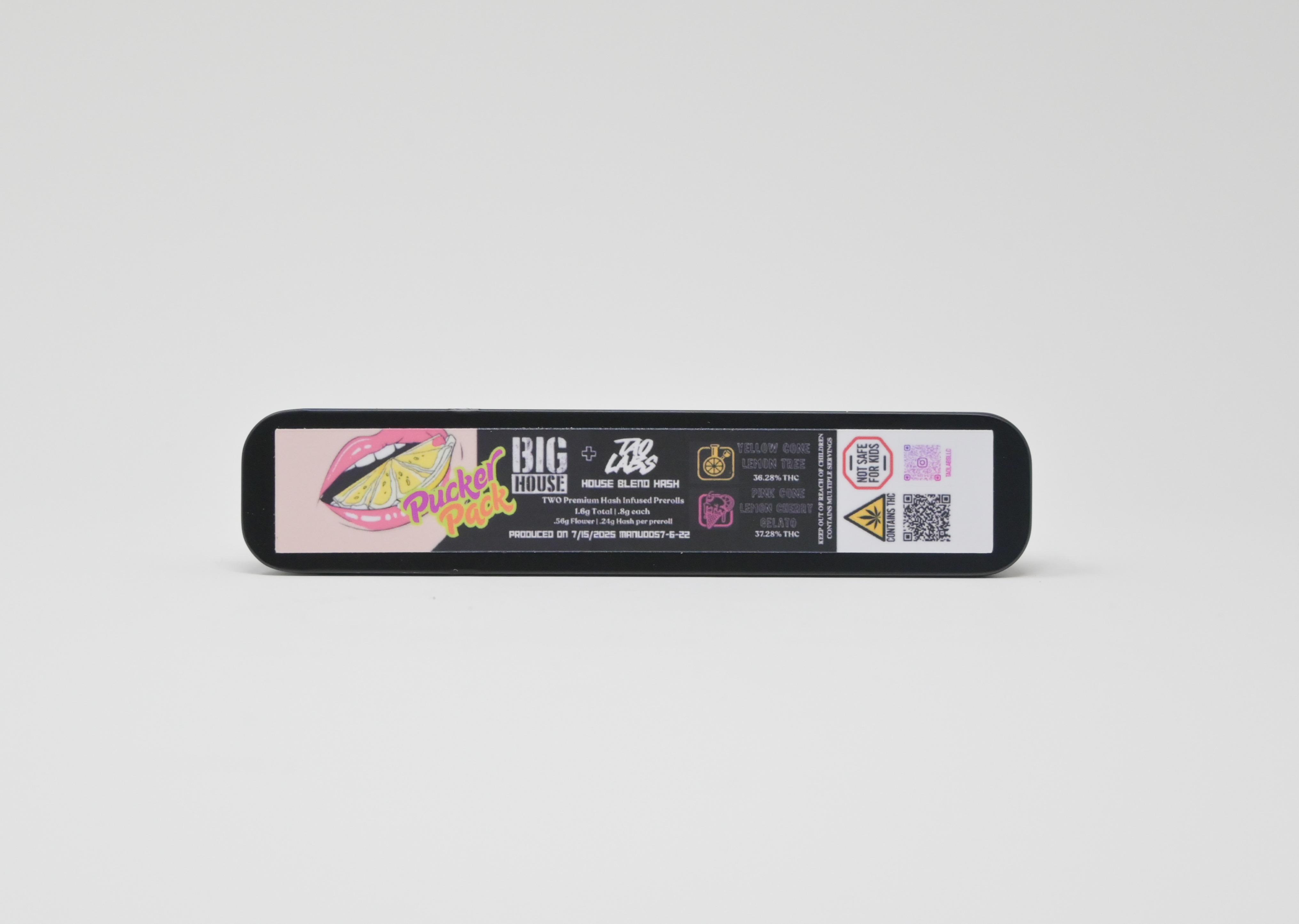 Photograph of product: Tao Labs x Big House 2pk Pucker Pack - Premium au chocolat Infused Pre-Roll Multipack Infused Preroll
