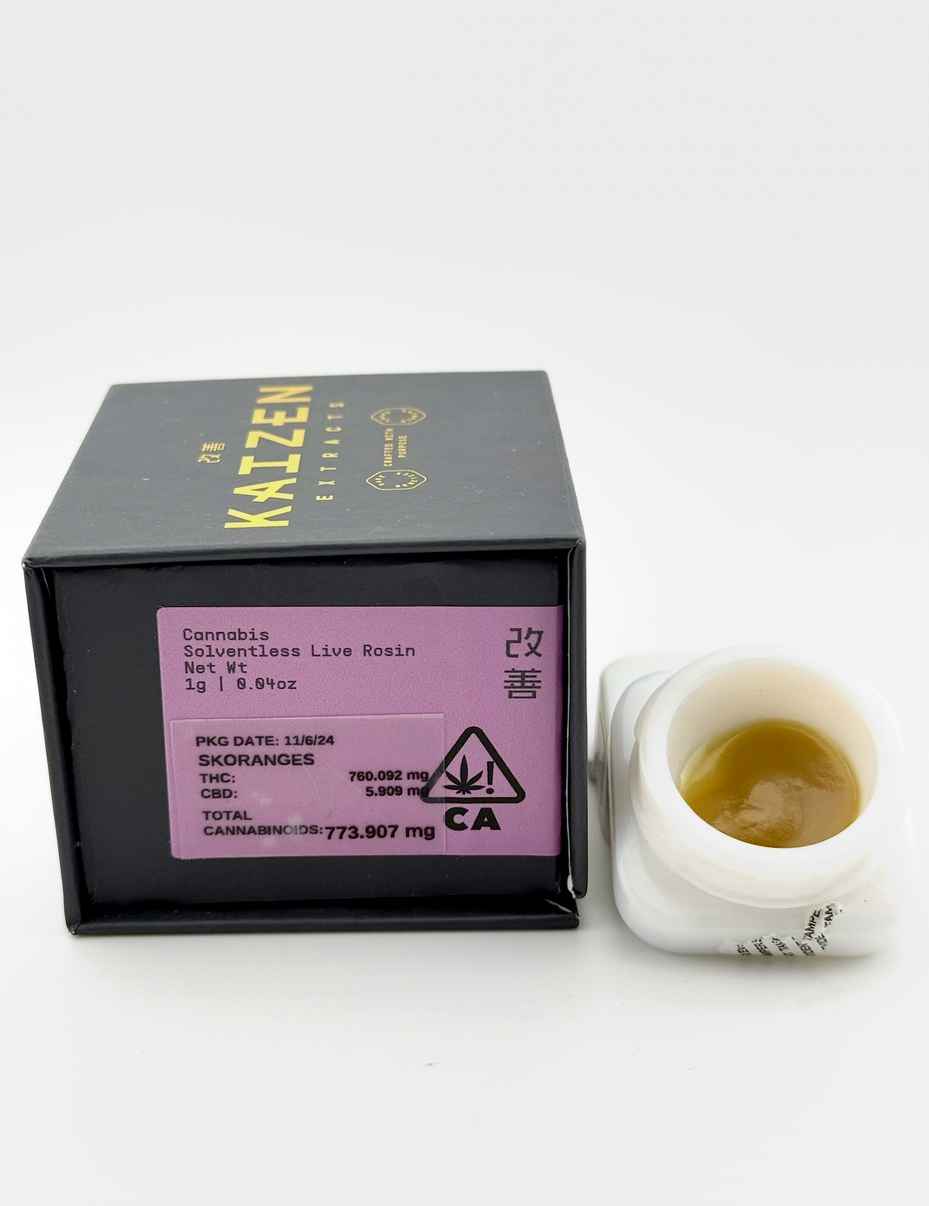 Photograph of product: Skoranges (S) Live ROSIN Jam 1g - Kaizen Extracts