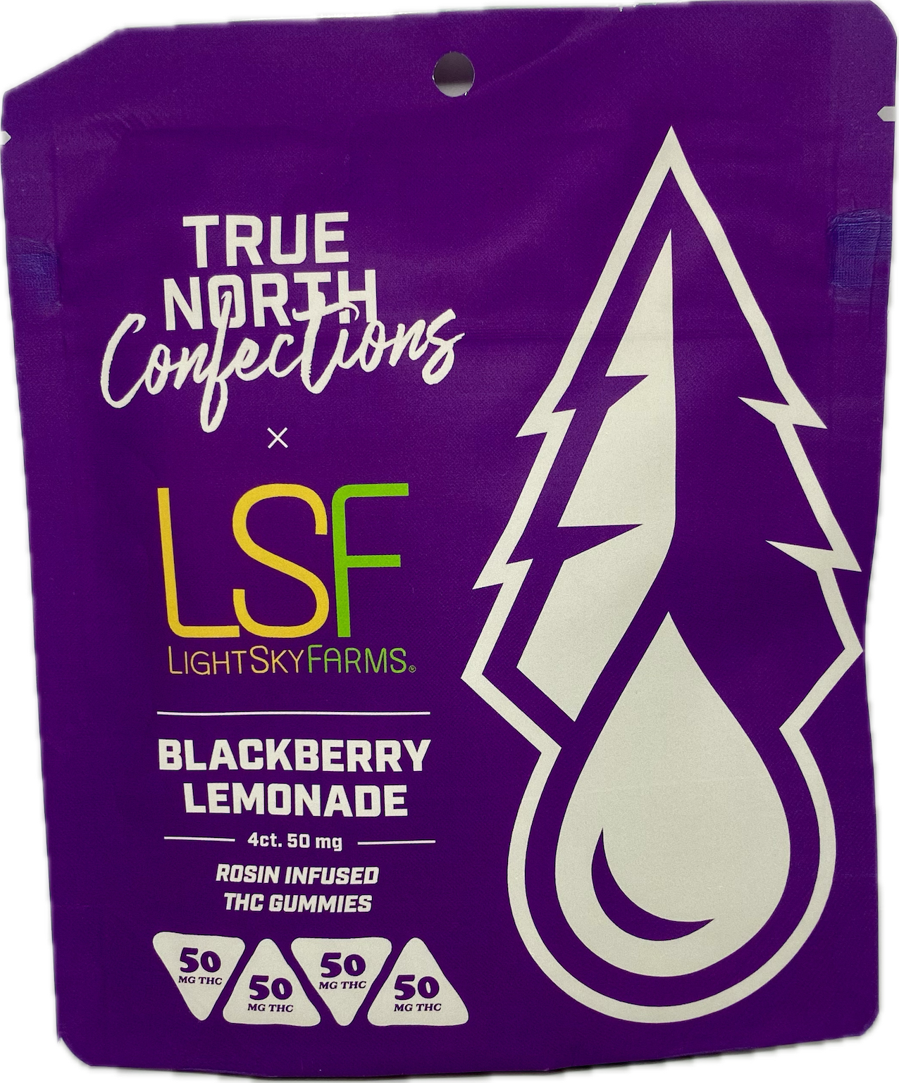 Photograph of product: True North - Blackberry Lemonade au chocolat Rosin - 4pk - 200mg