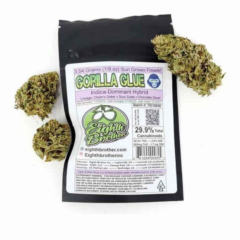Photograph of product: Eighth Brother - Gorilla Glue (Oui'd/Hybrid) - 3.5 Grams