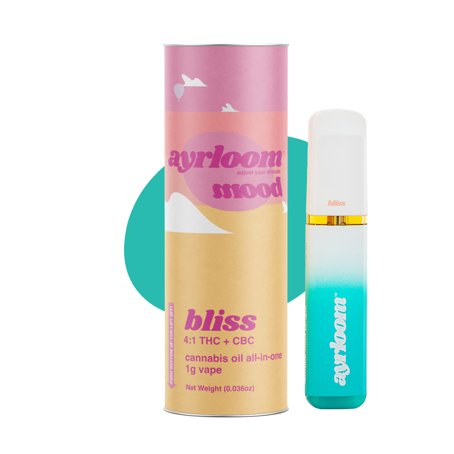 Photograph of product: Ayrloom-Bliss- AIO Vape Pen