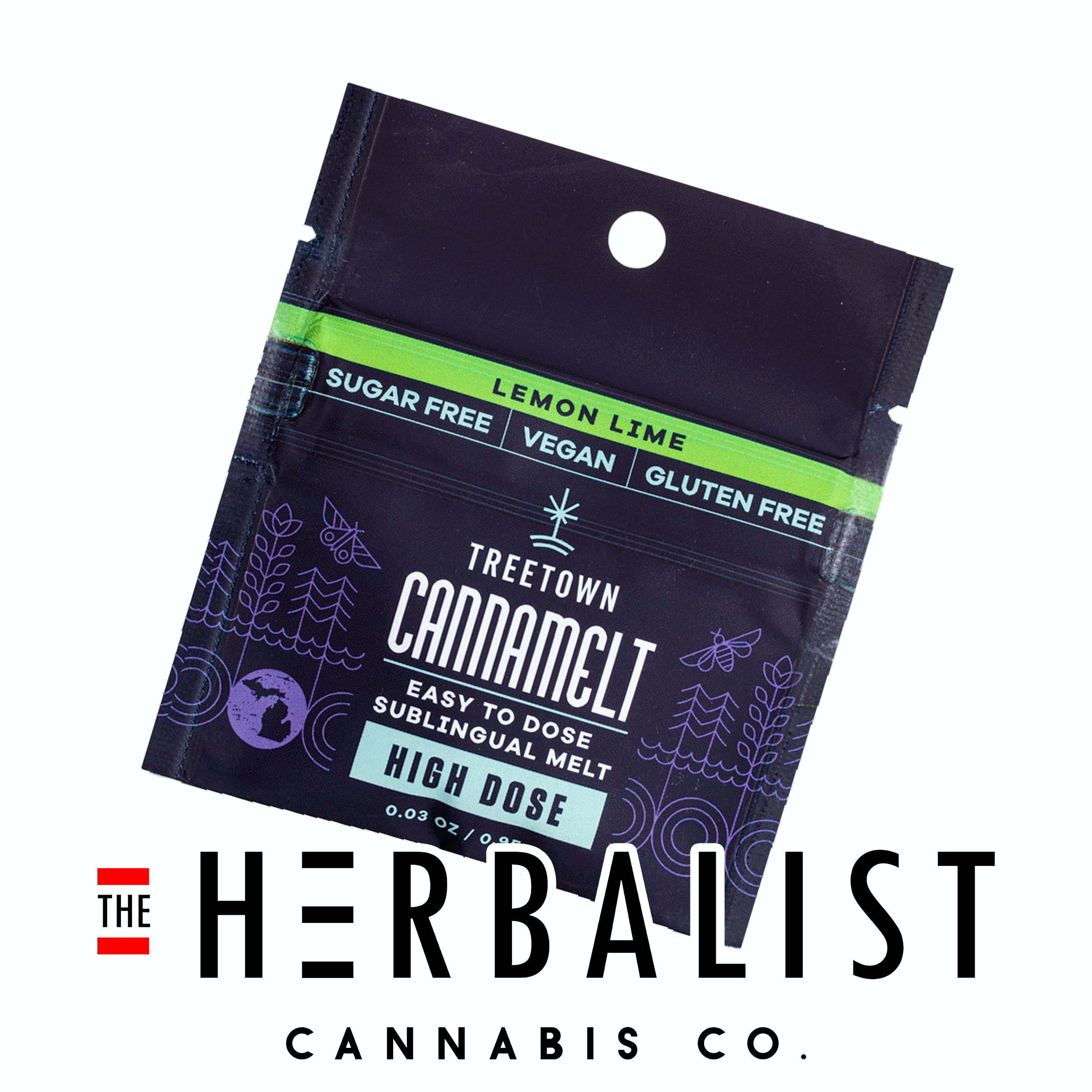 Photograph of product: Treetown Cannamelt 200mg Lemon Lime