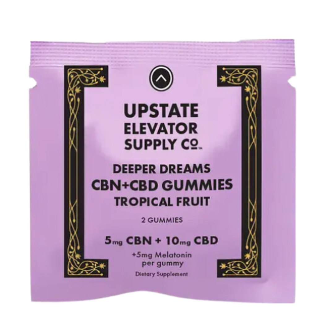 Photograph of product: Deeper Dreams CBN + CBD Tropical Fruit Gummy w/ Melatonin 2pk