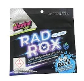 Photograph of product: Rad Rosin Rox 100mg - Blue Razz