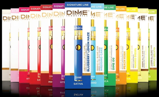 Photograph of product: Dime - Disposable - (H) - Peach ICE T