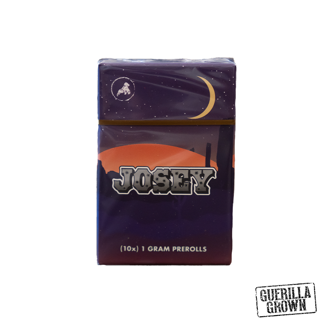 Photograph of product: Guerilla Grown | Josey Whales | 10pk/1G Full Flower Pre-Rolls