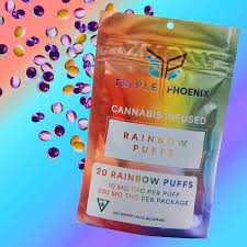 Photograph of product: Triple Phoenix Freeze Dried - Rainbow Puffs - 200mg