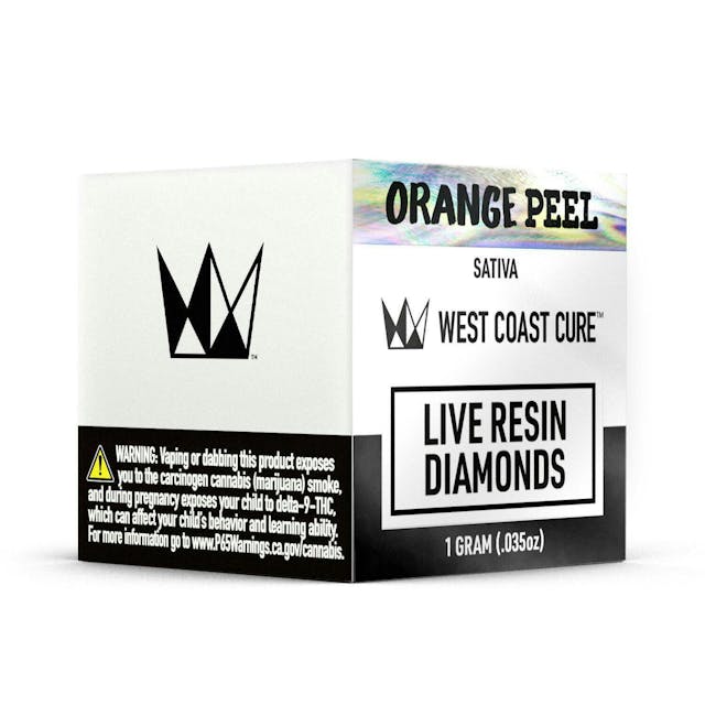 Photograph of product: Orange Peel - WCC 1g Live Resin Diamonds - 