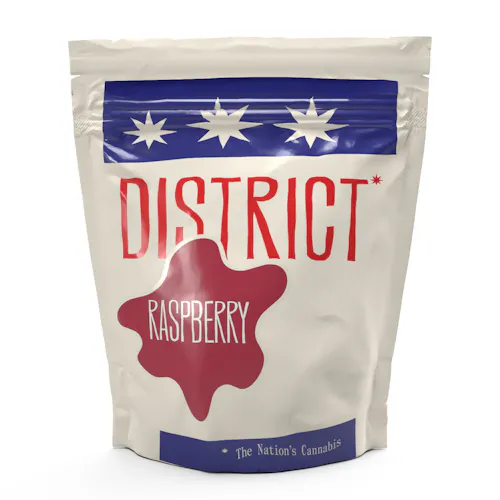 Photograph of product: District Oui'd | Raspberry | Gummies | 10 Pack | 10mg