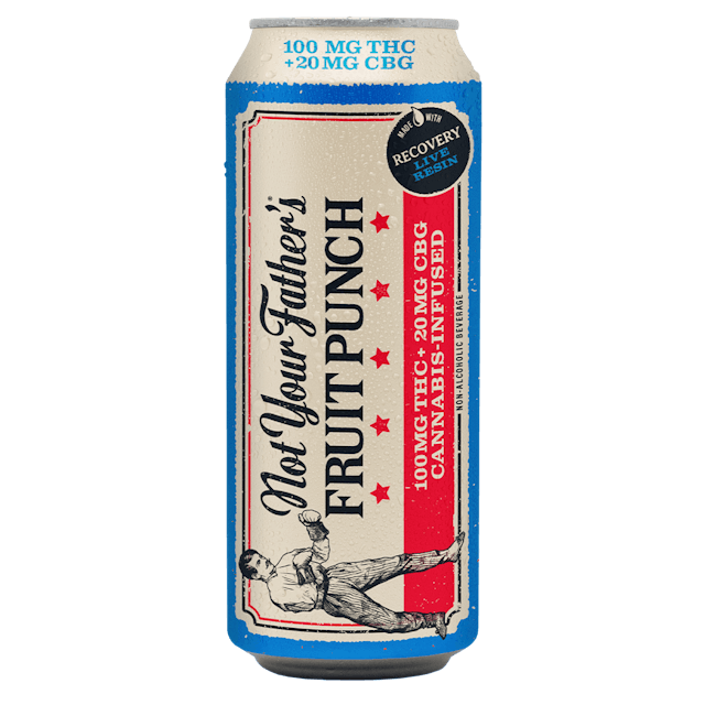 Photograph of product: FRUIT PUNCH | 16OZ SODA | 100MG TH-oui + 20MG CBG - 