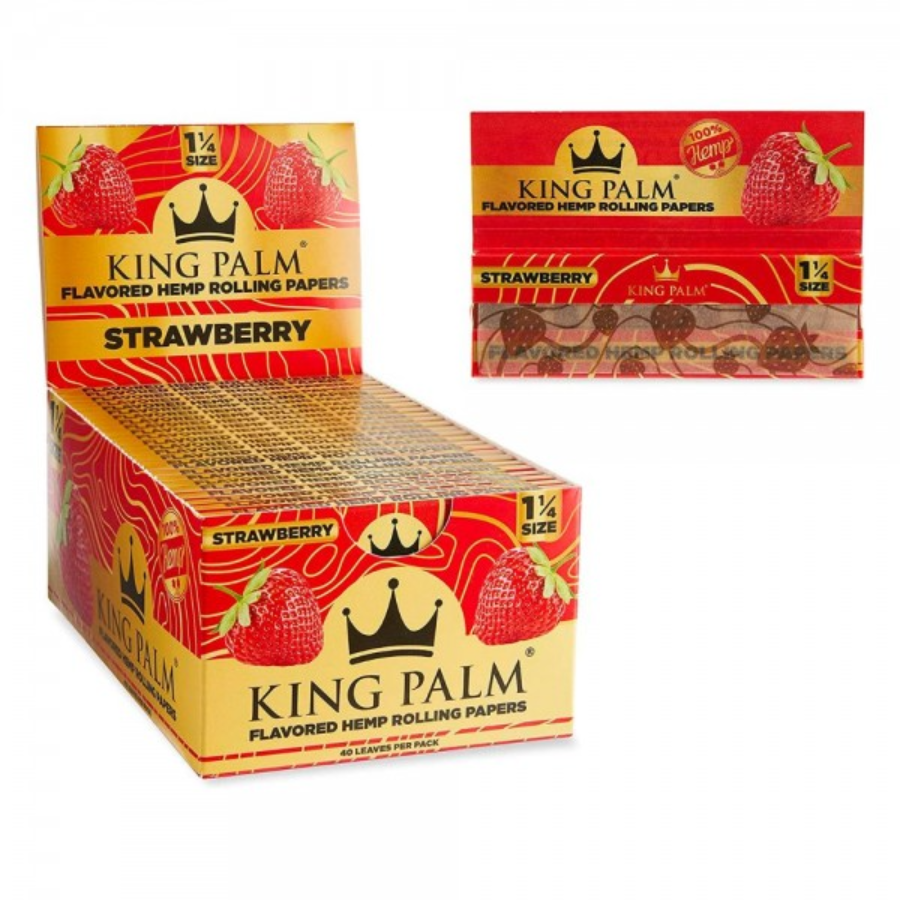 Photograph of product: King Palm - Strawberry - Flavored Papers 40ct