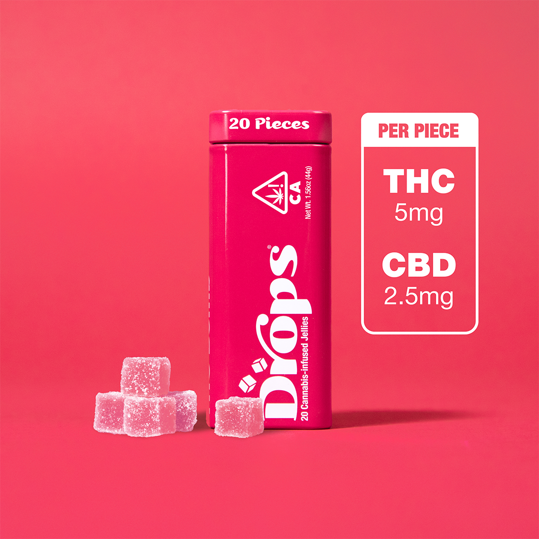 Photograph of product: Drops Enhanced Raspberry, 20 piece