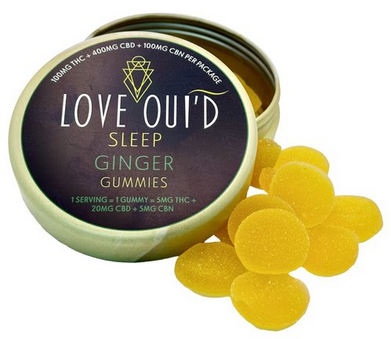 Photograph of Product: Love Oui'd: Ginger Sleep Gummies