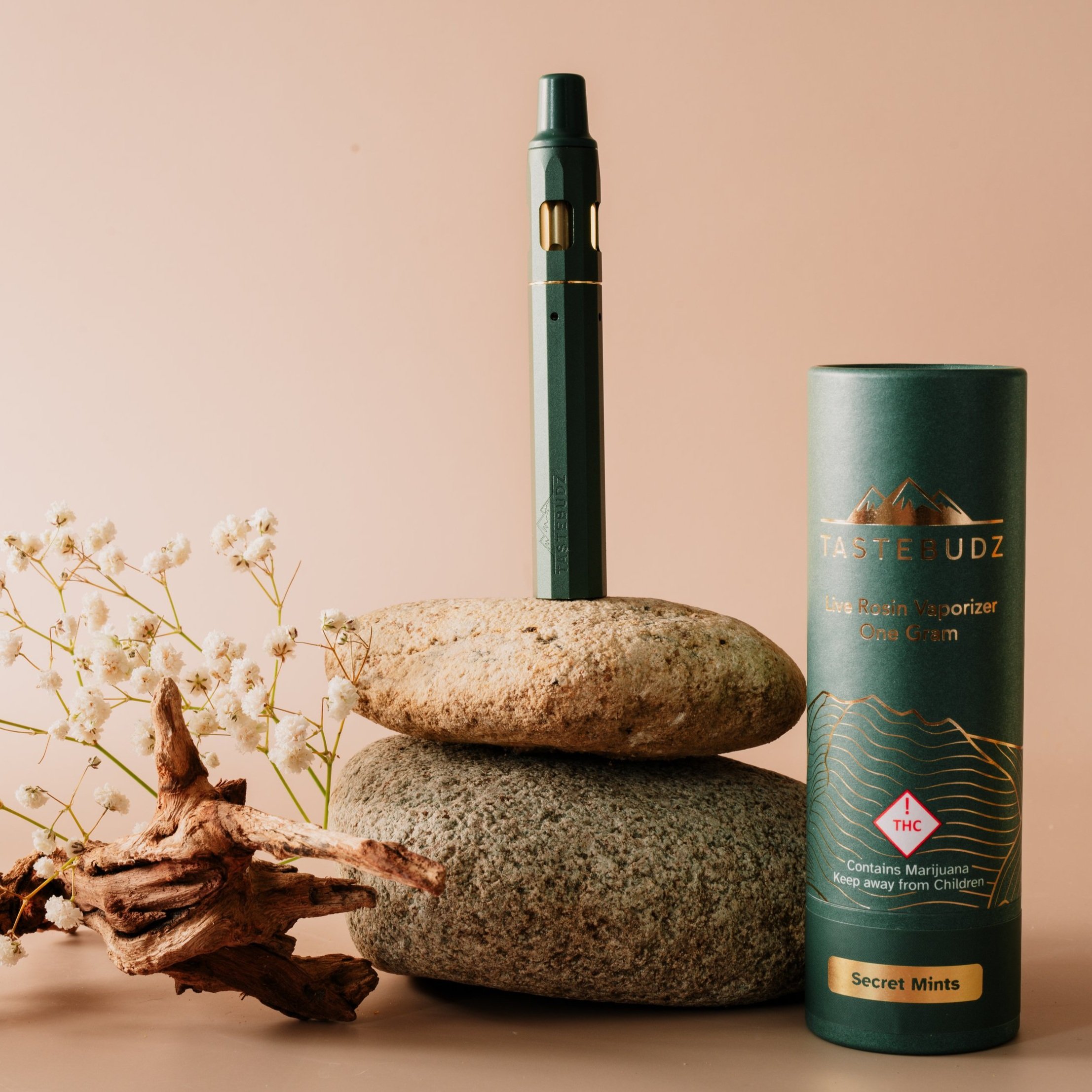 Photograph of product: Tastebudz - Peanut Butter Cherry Pie (I) - Rosin Vaporizer - 1000 mg