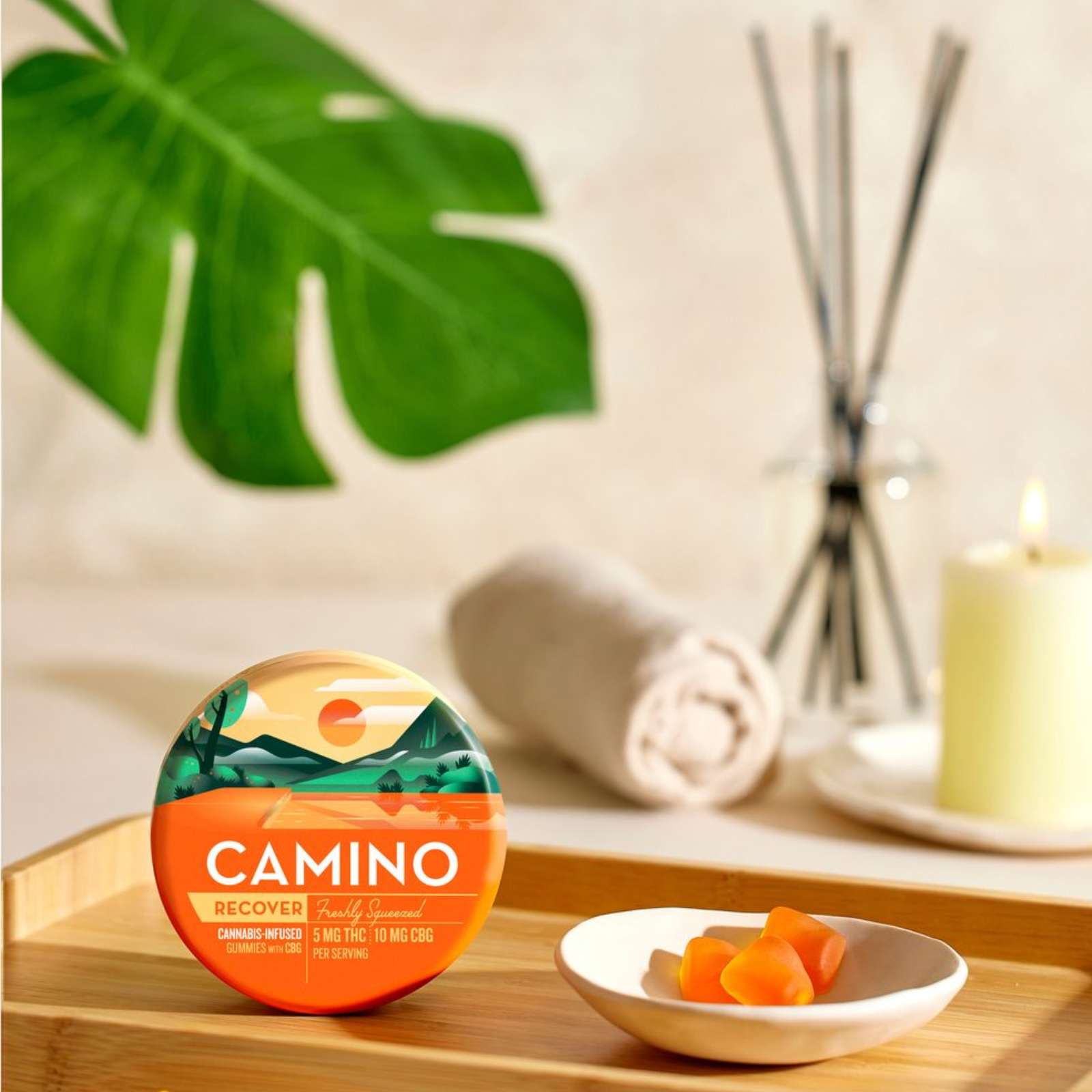 Photograph of product: Freshly Squeezed "Recover" Gummies 2:1 CBG:TH-oui