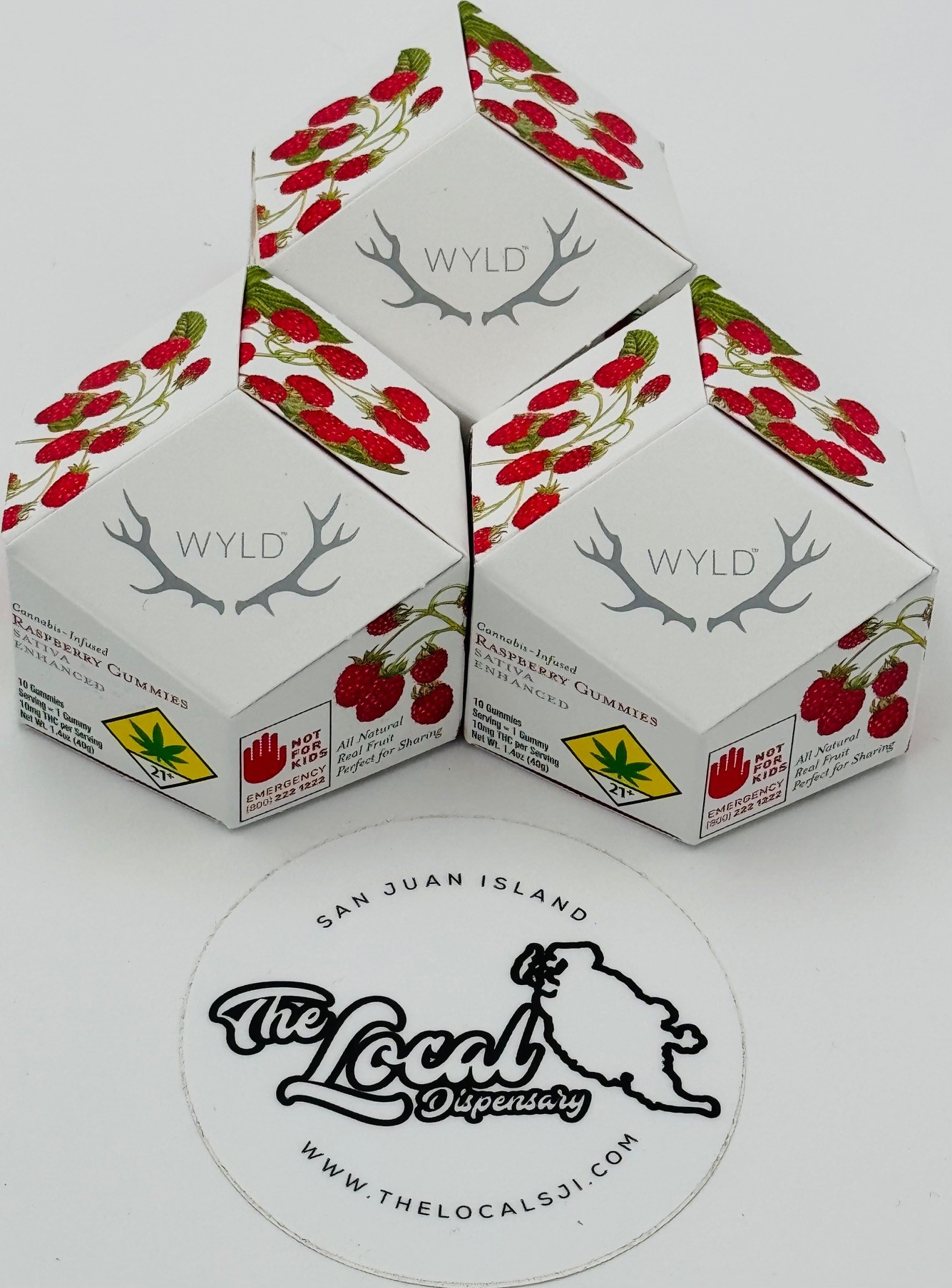 Photograph of product: Raspberry Gummies - Oui'd