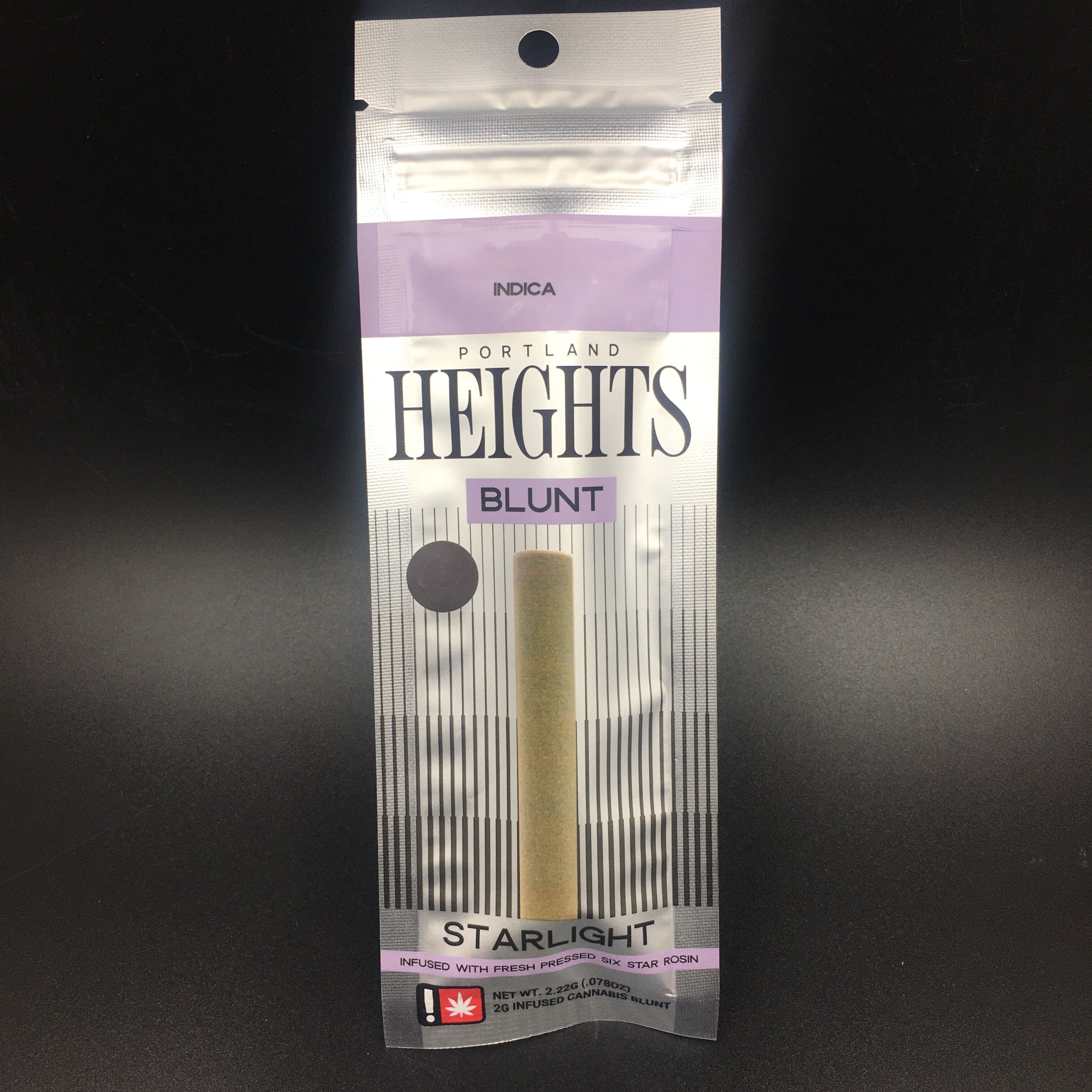 Photograph of product: Rosin Infused Blunt | Purple Dino Starlight | 2g