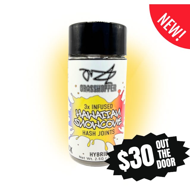 Photograph of product: Grasshopper  - Infused Pre Roll - Hawaiian Snow Cone - .5g - 5CT - 