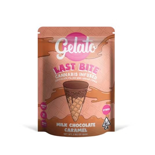 Photograph of product: Gelato 200mg Last Bites - Milk Chocolate Caramel