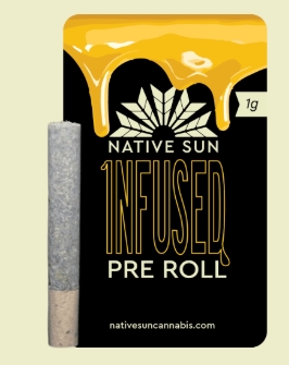 Photograph of product: Interstellar 1g Infused Pre-Roll Native Sun (Single Pre-Roll)