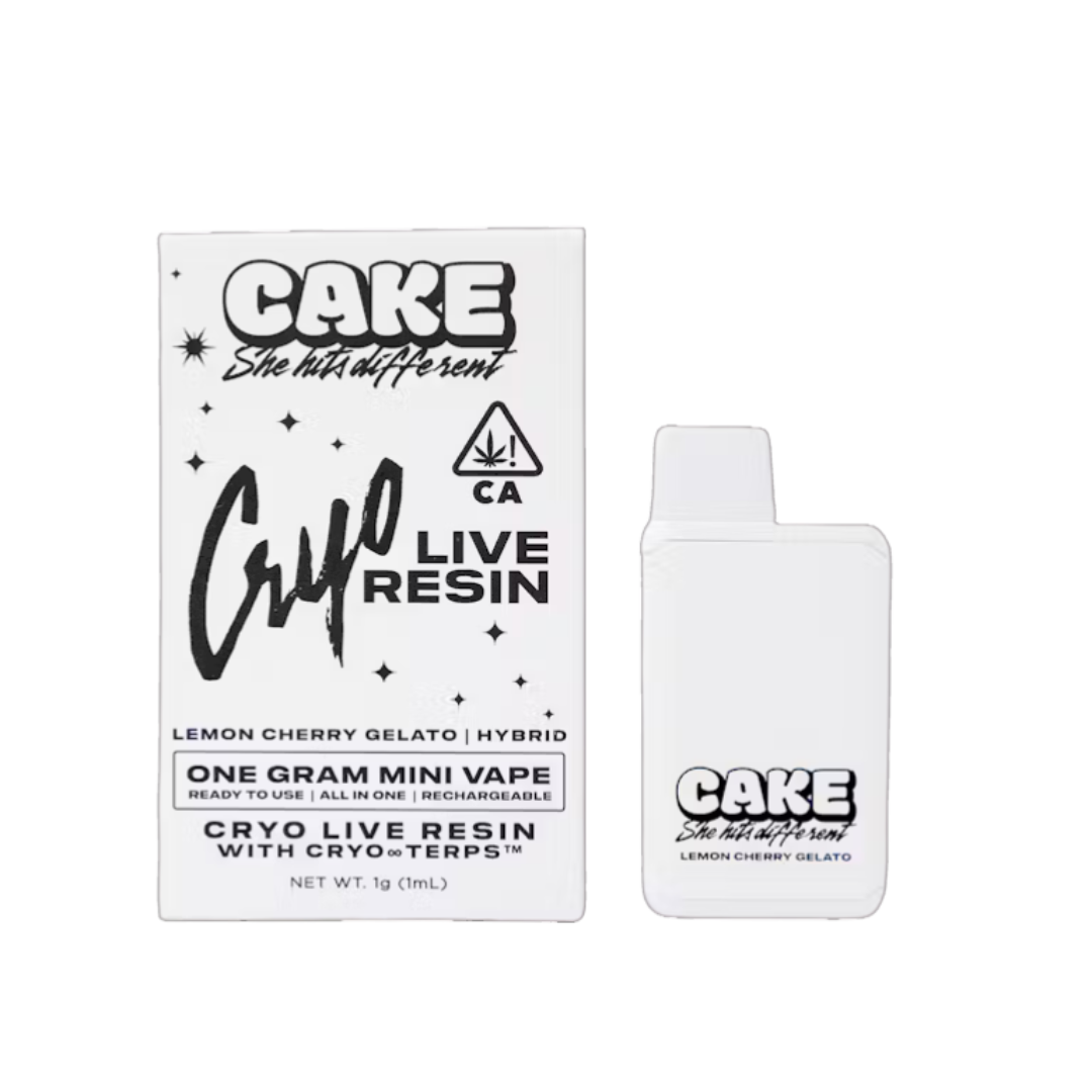 Photograph of product: LEMON CHERRY GELATO MINI CRYO LIVE RESIN ALL-IN-ONE