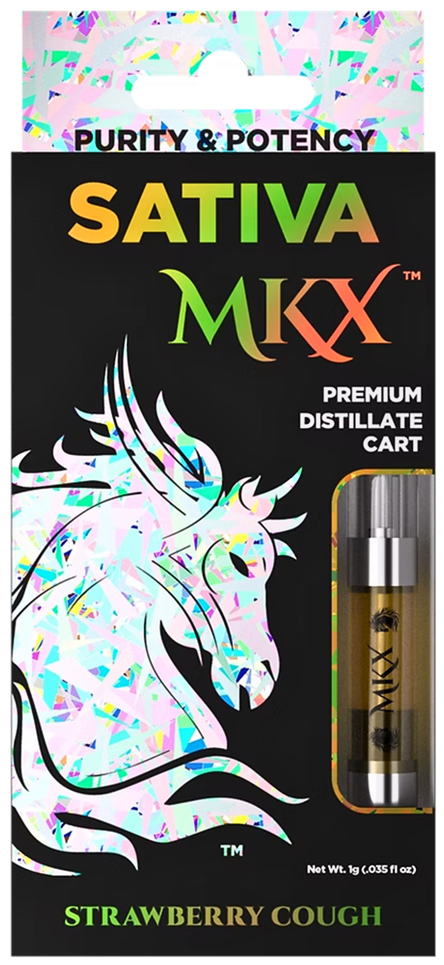 Photograph of product: MKX | STRAWBERRY COUGH | Oui'd | 510 CARTRIDGE | 1G | REC