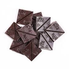 Photograph of product: Dark Chocolate Sea Salt Chocolates 10pk 100mg-I