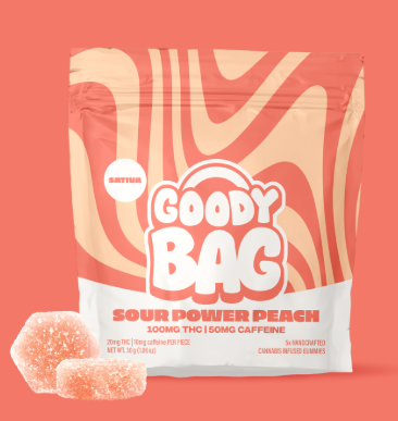 Photograph of product: Gummies | Goody Bag | Sour Power Peach [5pk]