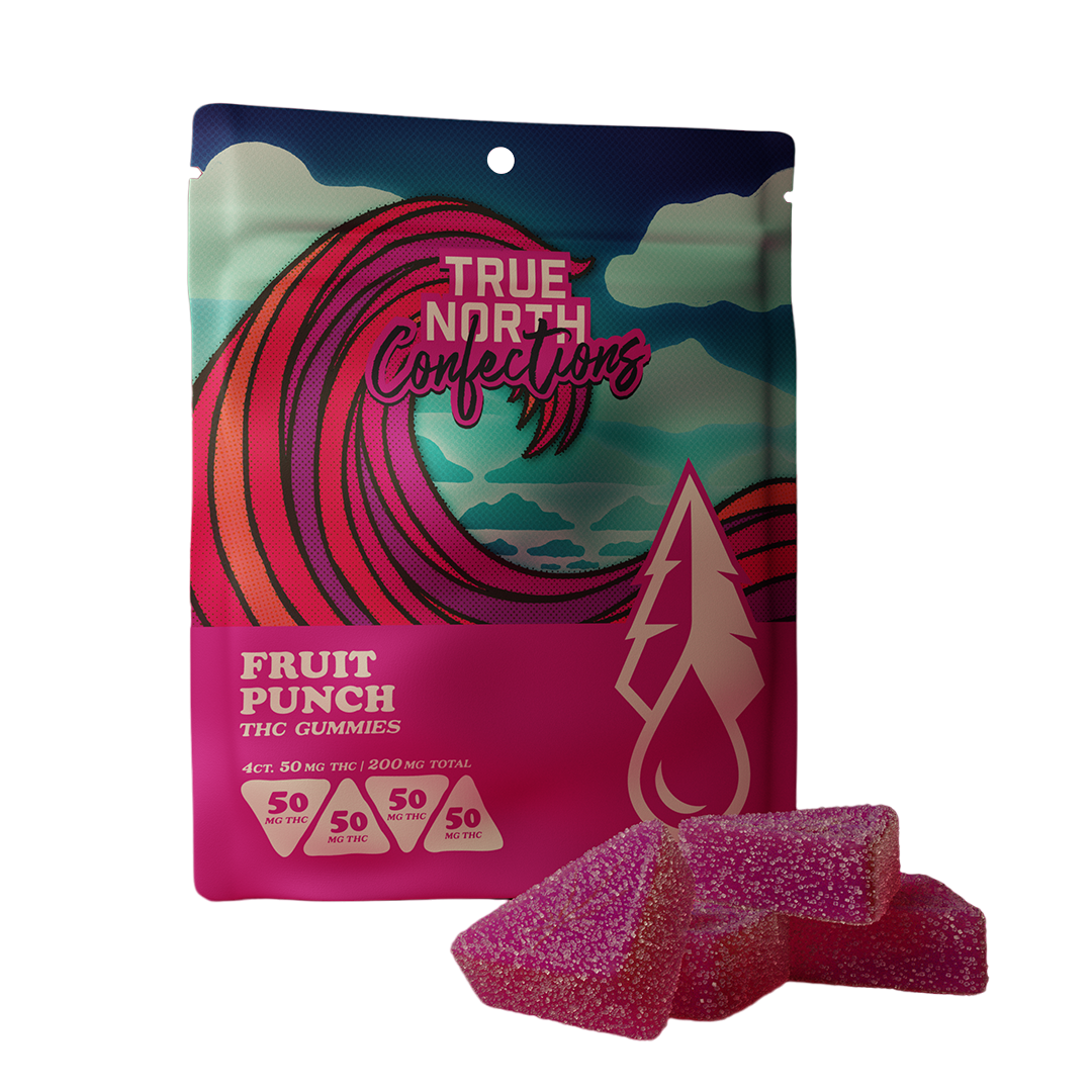 Photograph of product: True North Fruit Punch Gummies | 200mg
